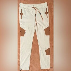 The Hideout Clothing Frosty Tropics Jeans Large 200 Made Elastic Waist NWT